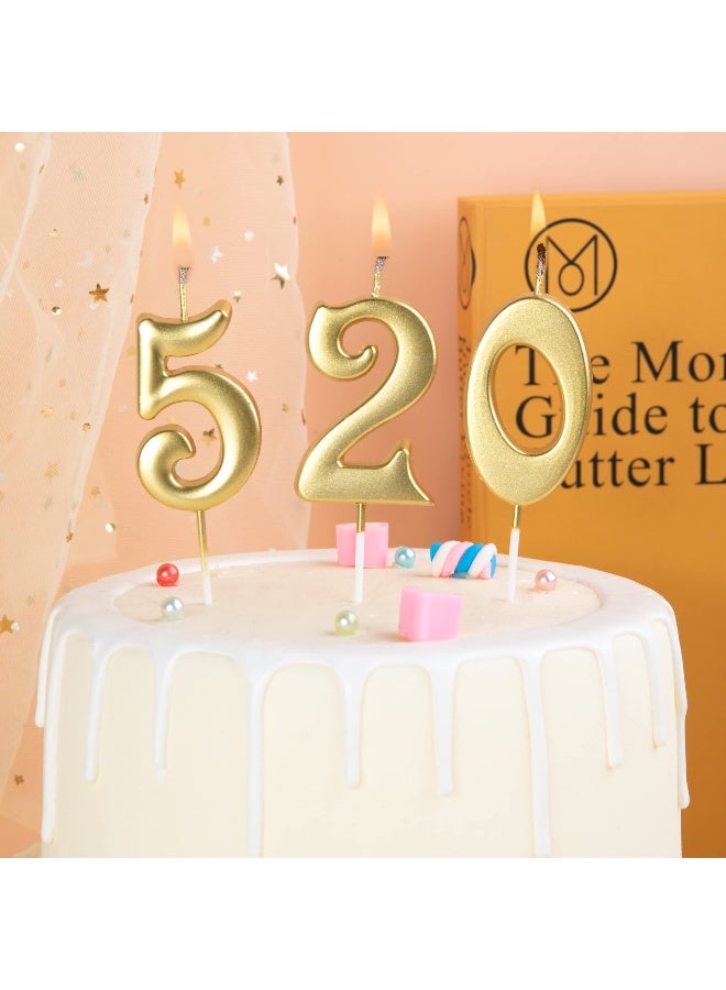 PHD CAKE 10-Count 0-9 Gold Number Birthday Candles, Number One Birthday, Gold Number Candles, Party Celebration, Baby Showers - Image 2